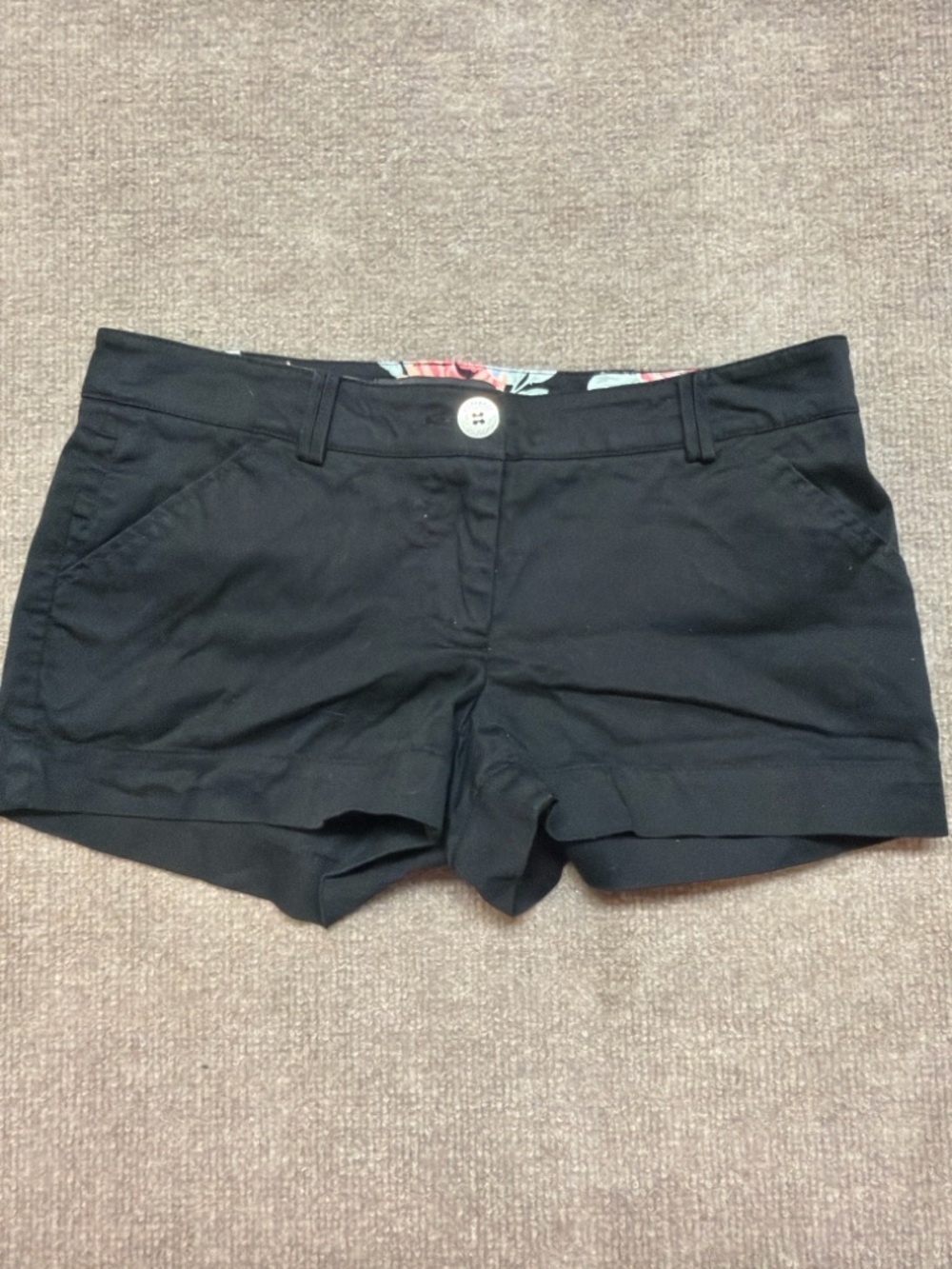 Guess Black Low Rise Shorts Size 27 Women Casual Stretch Shorts 0867